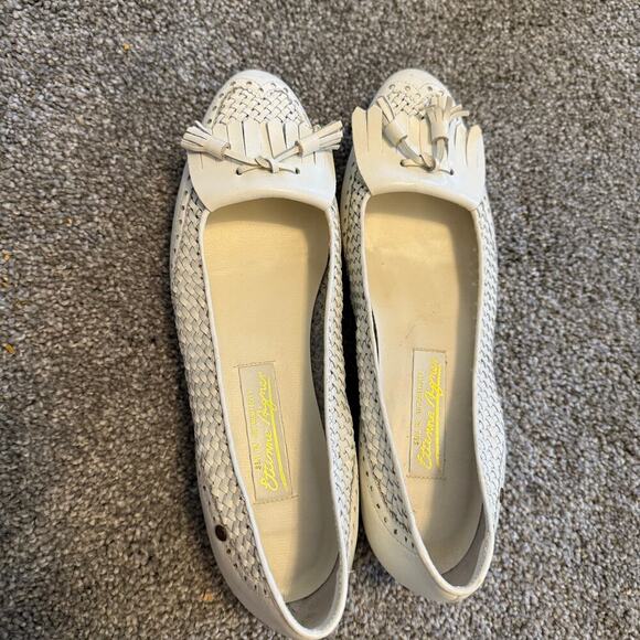 Vintage Etienne Aigner Woven Kiltie Flats 7.5 N - Picture 4 of 5